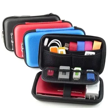 2.5 inch 3 Colors Large Cable Organizer Bag Carry Case HDD USB Flash Drive Memory Card Phone