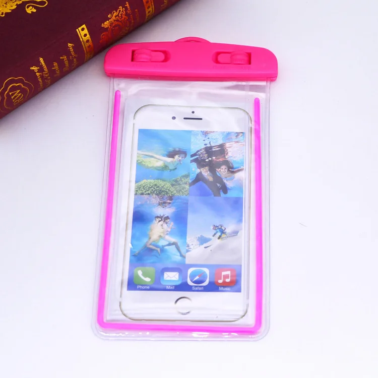 Swimming Bag Waterproof Bag with Luminous Underwater Pouch Phone Case for xiaomi series For iphone 6 6s 7 8 universal all models