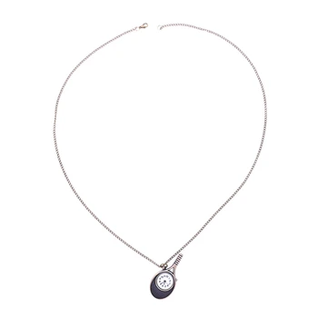

Women'S Vintage Owl Tennis Racket Quartz Pocket Watch Necklace Pendant