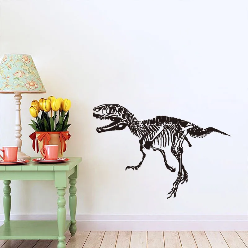 Cool TRex Skeleton Dinosaur Wall Sticker For Home Sale up to 70