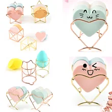 Пустые держатели спонжей для макияжа, подставка для косметики в форме сердца, держатель для сушки яиц, подставка для макияжа