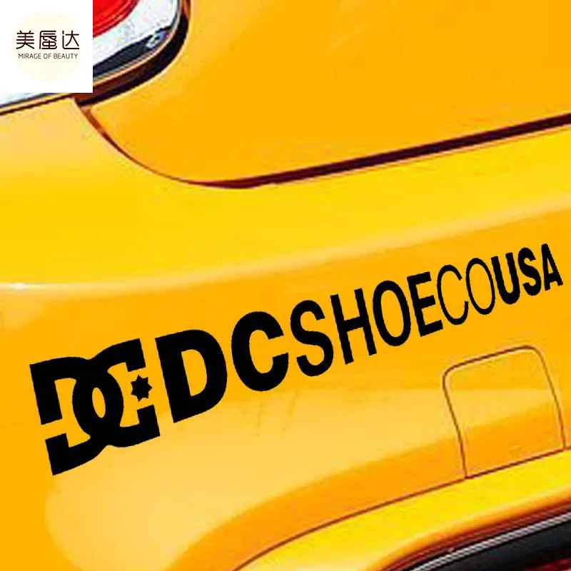 

19cm*2cm English Alphabet Car Sticker DC Shoecousa Drift Letters Modified Motorcycle Reflective Decals