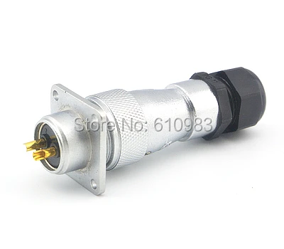 

Free shipping 5pcs/lot 20mm 2Pin XLR Connectors Housing Aviation 4 Hole Panel Mount Socket Receptacle Waterproof Connector