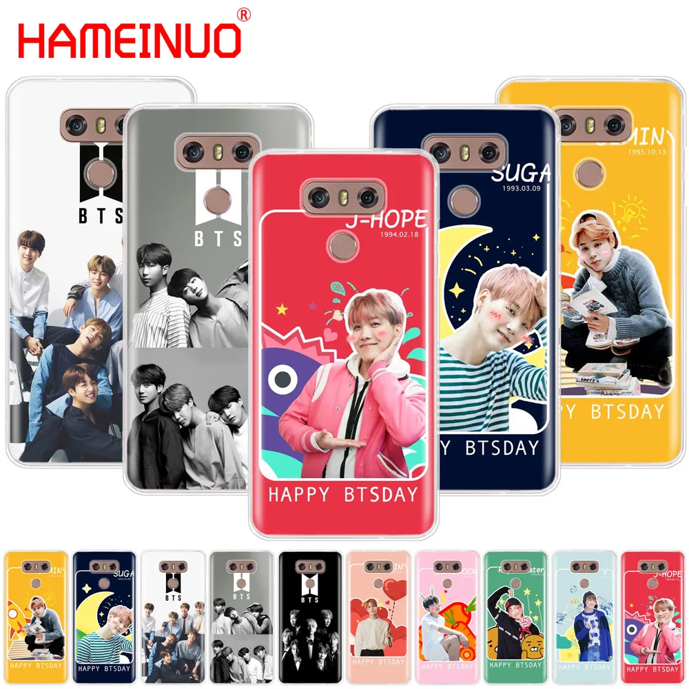 

HAMEINUO Kpop BTS Bangtan Boys JIMIN Suga case phone cover for LG G7 Q6 G6 MINI G5 K10 K4 K8 2017 2016 X POWER 2 V20 V30 2018