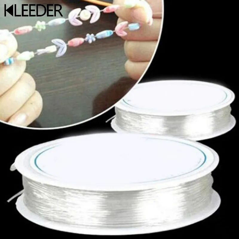 0.4-1mm Clear Nylon Beading Elastic Stretch Beading Wire Cord Jewelry Thread