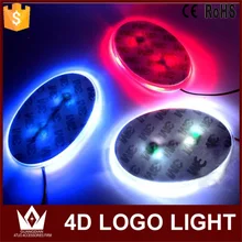 Tcart Auto Led 14.5cmx7.2cm front Car rear emblem lamp car badge auto 4D Led logo light car logo For IX35 For Hyundai For Tucson