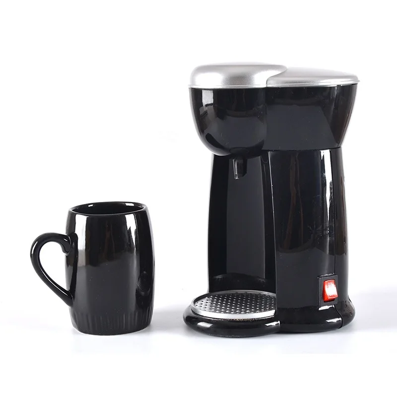 DMWD 140ML Mini American Coffee Machine Automatic Drip Coffee Maker Single Cup Coffee Maker for Home And Office 230V
