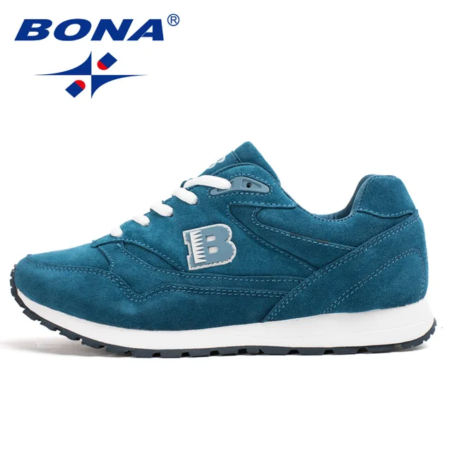 US $22.34 BONA New Popular Style Women Running Shoes Cow Split Breathable Lace Up Sport Shoes Light Soft Outd