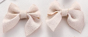 100 шт./лот Милая ткань Бауэр кулон волос Шарм DIY интимные аксессуары серьги одежда уха бусинки из ткани ювелирные изделия - Окраска металла: white