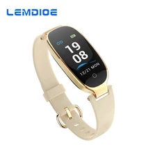 

LEMDIOE New S3 Color Screen Smart Wristbands Women Watch Gift for Ladies Waterproof Heart Rate Monitor Fitness Bracelet