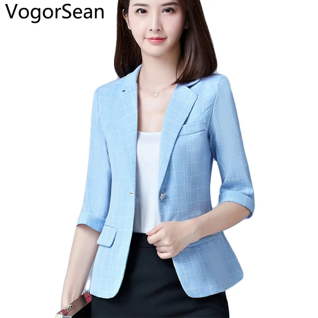 VogorSean Women Formal Basic Blazers Jackets Female Spring