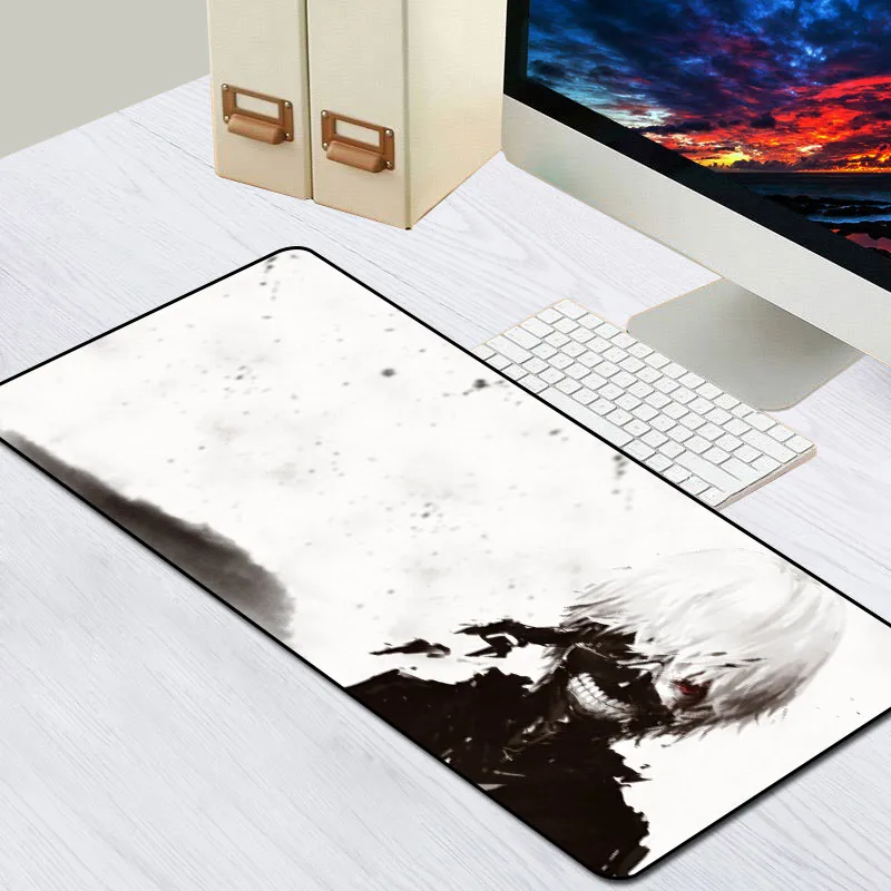 

Sovawin Tokyo Ghoul Gaming Mouse Pad Anime Large Size XL Rubber Computer Mousepad support Custom Mouse Pad 80x30cm for PC Laptop
