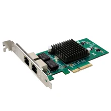 DIEWU RJ45 lan Сетевой кабель Gigabit 10/100/1000 Мбит/с 1G 82576 PCIe 4x сервер мини беспроводной локальной сети