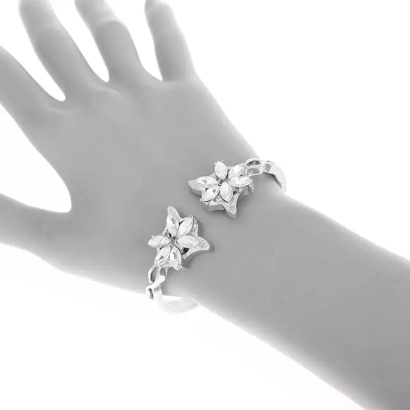 

Arwen Evestar Open Bangle Crystal The Elves Princess Silver Color Bracelets & Bangles For Women Fashion Rhinestone Jewelry Hot