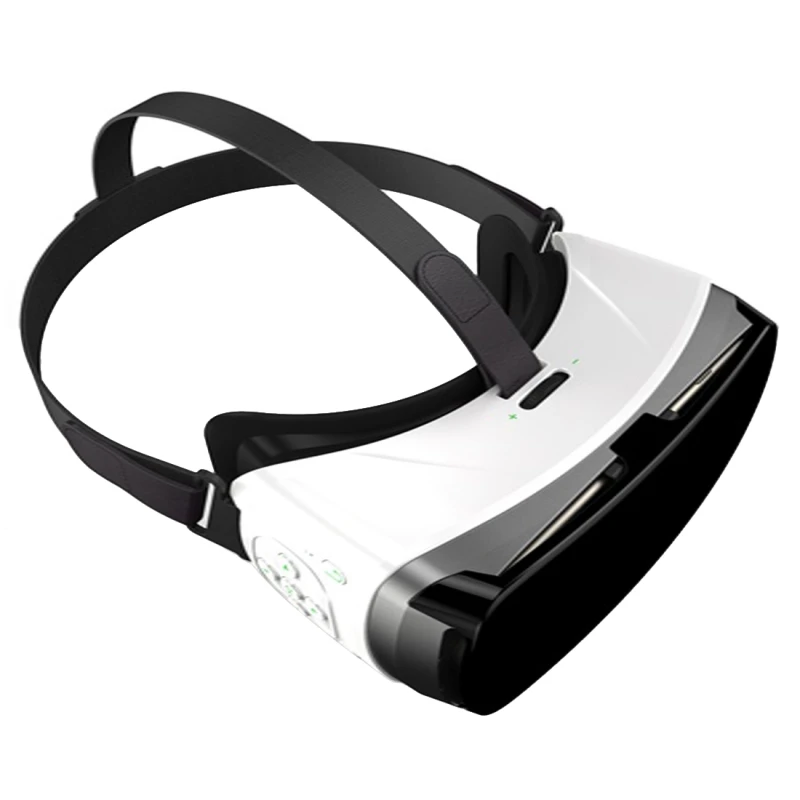 Универсальное крепление на голову Виртуальная реальность VR очки 3D видео очки 3D Фильмы Игры для 3,5-5," телефон Google Glasse - Цвет: Inky