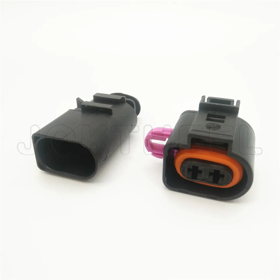 1-20 set 2 Pin 3.5mm male female automotive water temperature sensor horn socket connector plug for VW Audi 1J0973722 1717692-1