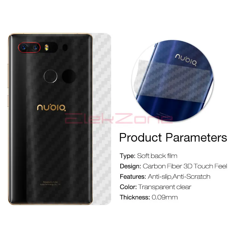 5 шт./лот для ZTE Nubia Z17 Z11 Z18 s mini miniS MAX V18 задняя крышка защитная пленка 3D из