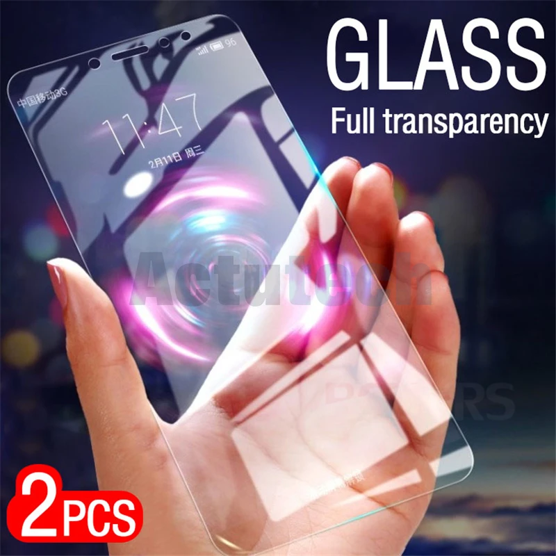 

2 Pcs 9H Tempered Glass For Xiaomi Redmi 6A Note 5 6 Pro 5 Plus 5A 4X 4A Note 4 4X 5 5A Pro Screen Protector Protective Film