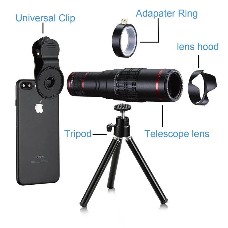 Tongdaytech HD 4K 22x зум объектив камеры мобильного телефона телескоп Lentes Telefon для смартфона макрообъектив объектив для мобильного телефона