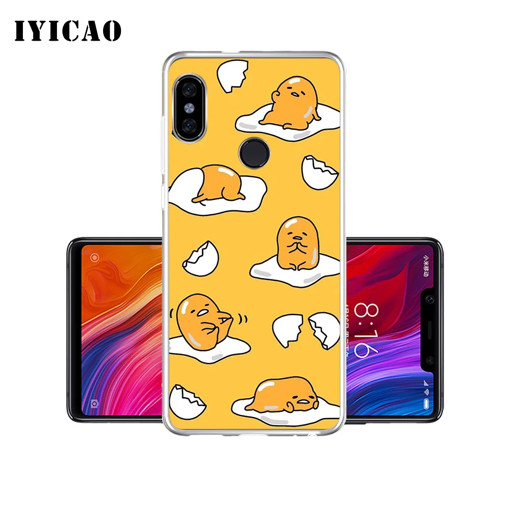 Милый мягкий силиконовый чехол для телефона IYICAO gudetama Xiaomi Mi 9 8 SE 6 A1 A2 Lite F1 MIX2S MIX3 из