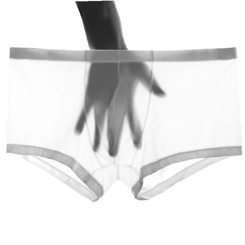 

IYUNYI Men Boxer Shorts Male Summer Underpants Ice Silk Sexy Calzoncillos Hombre Slips Ropa Interior Cool Panties For Men
