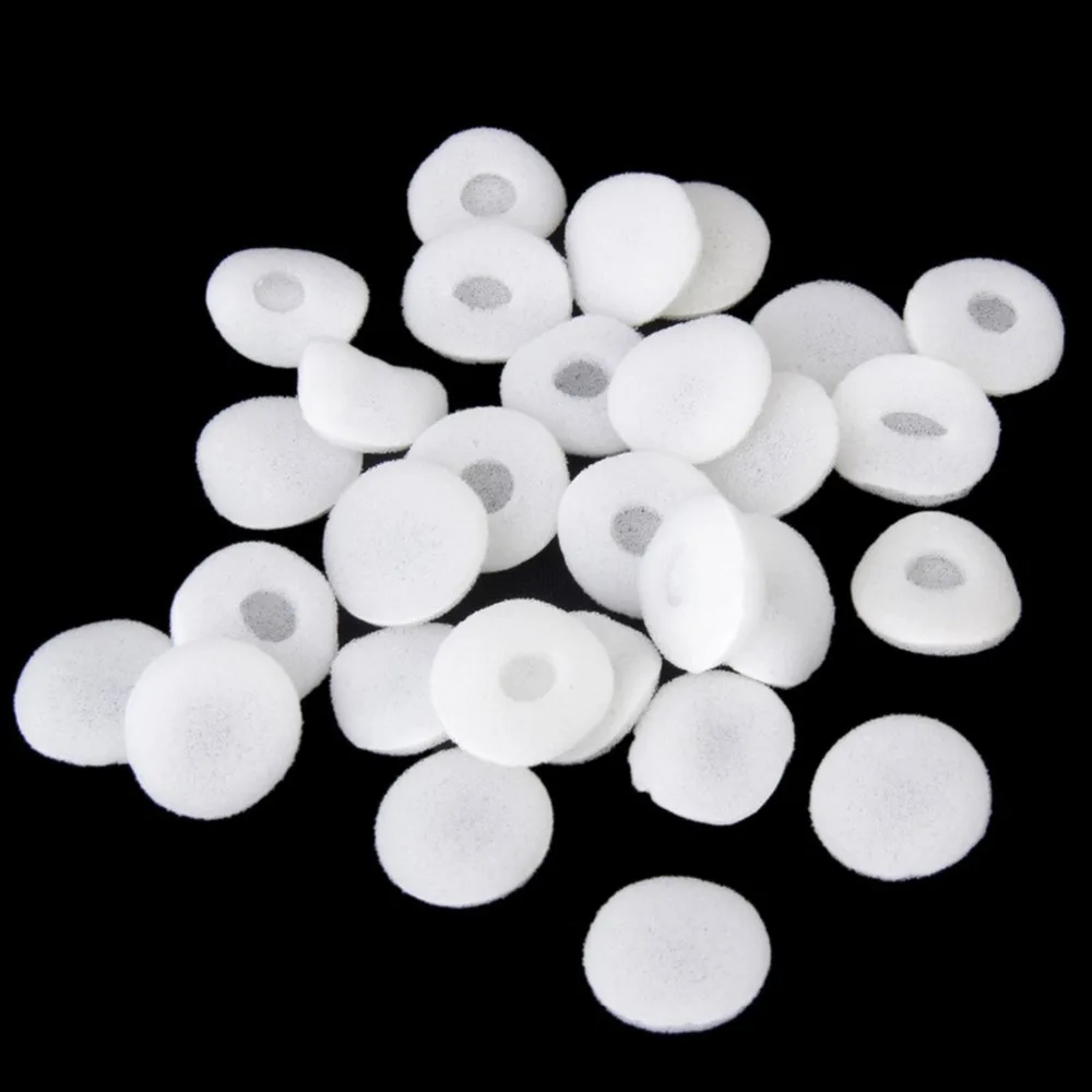 

50pcs White Soft Sponge Earphone Headphone Ear Pads Cover Replacements