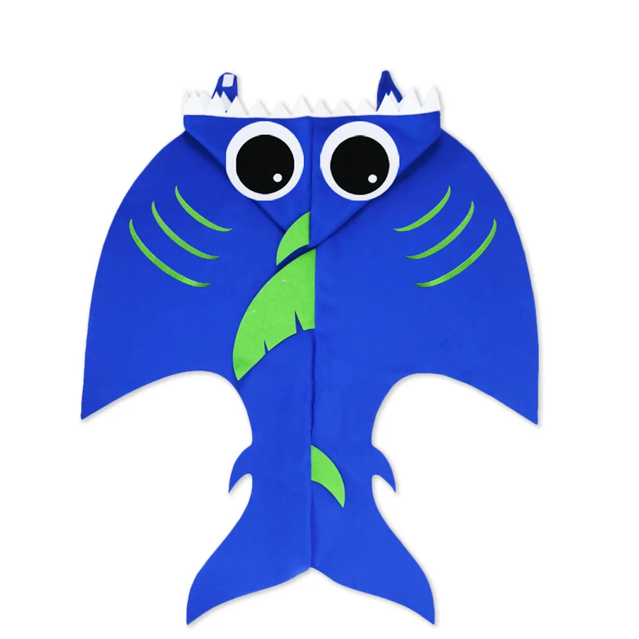 70*70 cm SPECIAL Realistic Shark Costume With Tail For Children's Suits Hat Cosplay Brand Marine Dance Show Accessory Purim Toys