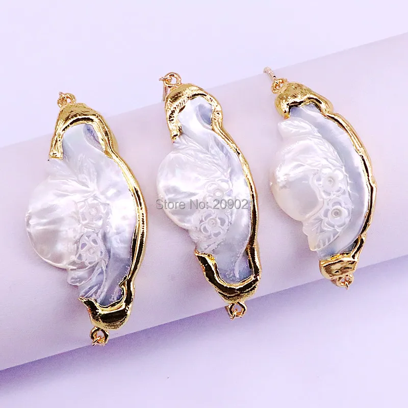 

5Pcs New Arrival Pretty Natural Shell Bracelets Gold Electroplated Fashion Women Jewelry Bracelet