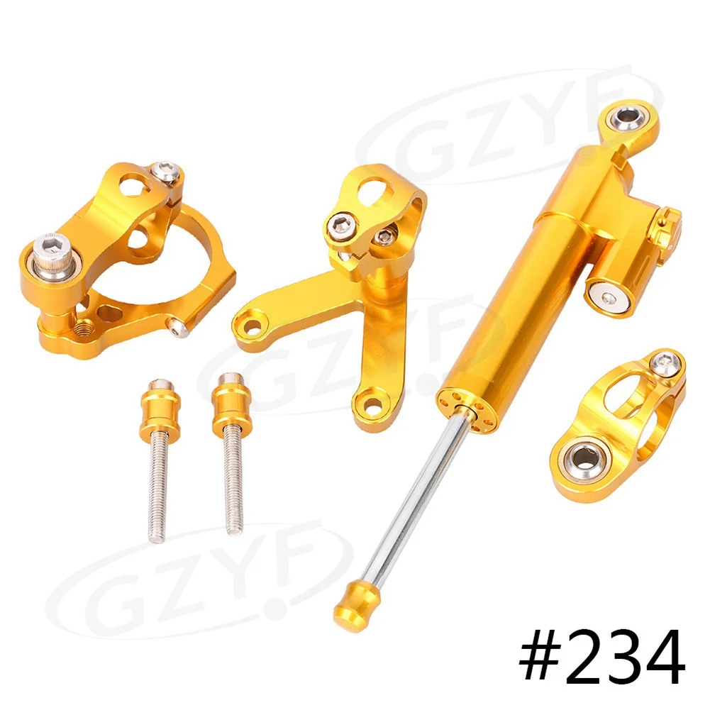 

For Ducati 848 CNC Steering Damper Stabilizer w/ Bracket Set Saftety Control Kit 2008-2010 Anodized Motorbike Parts Accessories