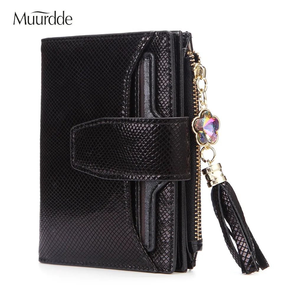 

2019 Wallet Female Genuine Leather Women Purse Coin Purse Hasp Small Wallet Woman Zipper Design Portomonee Clamp For Money Bag