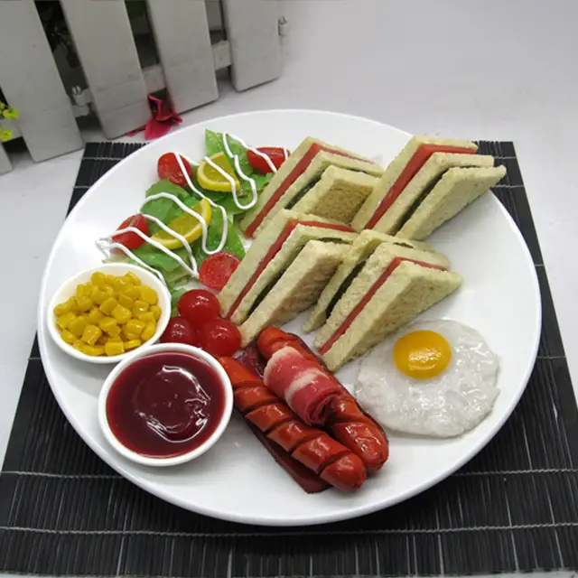 Sandwich Package Model Restaurant Food Cupboard Showing Samples Of