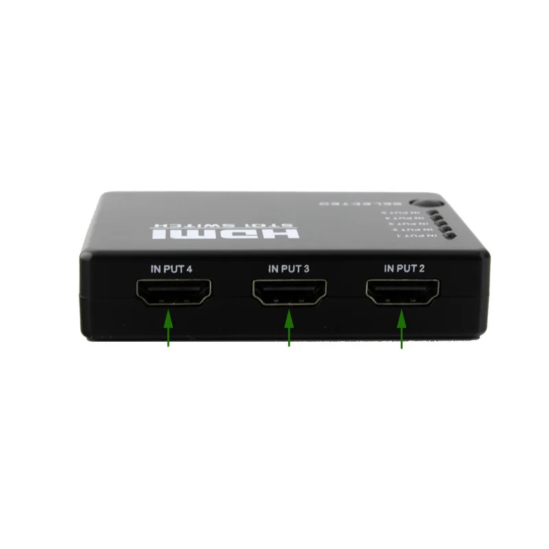 Разветвитель выхода 5 в 1 портов 1080P переключатель HDMI с ИК пультом дистанционного