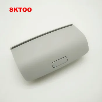 

SKTOO Car roof Sun Glasses Box Case holder For volkswagen B6 B7L Golf 6 Sagitar Tiguan skoda super yeti gray 1KD 868 837