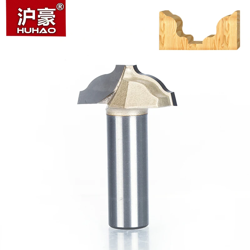 

HUHAO 1pc 1/2" Shank Trimmer Router Bits For Wood Tungsten Carbide Woodworking Engraving Endmill Chisel Cupboard Edge Cutter