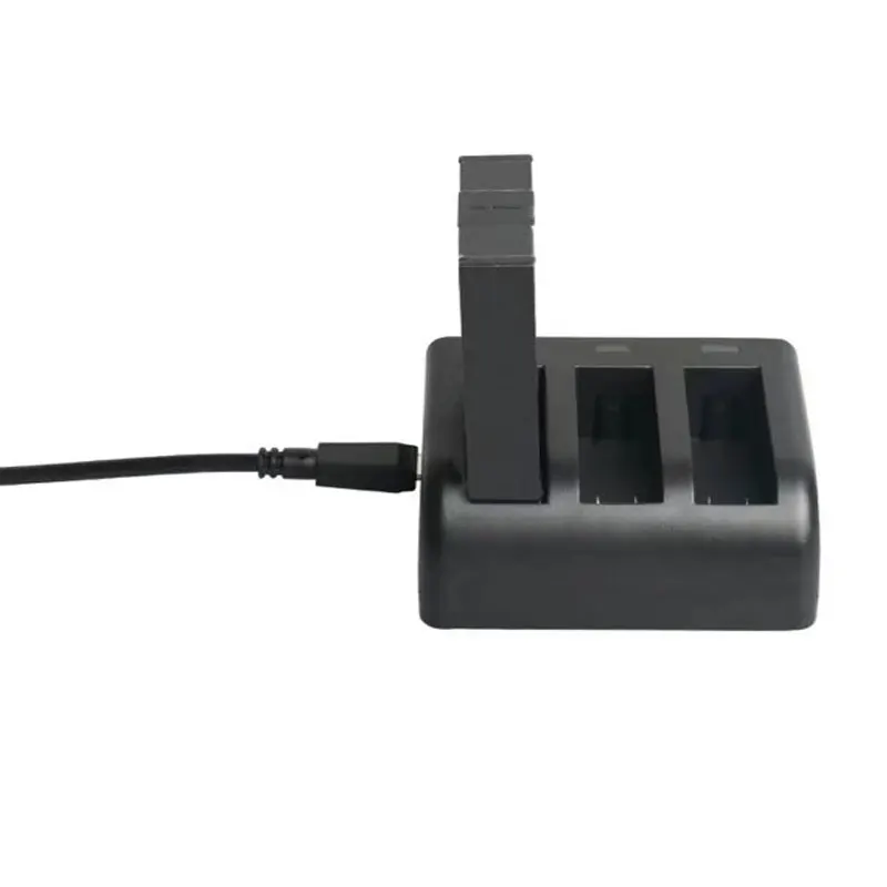 3-слоты USB Батарея светодиодная подсветка для зарядного устройства для экшн-камеры Gopro Hero Fusion+ Батарея литейный Ящик Контейнер для хранения 3-сторонний выход умная камера Зарядное устройство