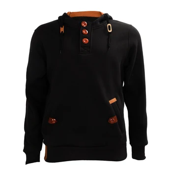 

NEW Men Fashion Sports Hoodies Fleece Warm Sweatshirts Jacket Black L