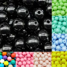 3/4/6/8/10 мм дешевые горячие Акриловые бусины Подходит для собственными руками Сделай Сам Цепочки и ожерелья браслета ювелирных изделий оптом