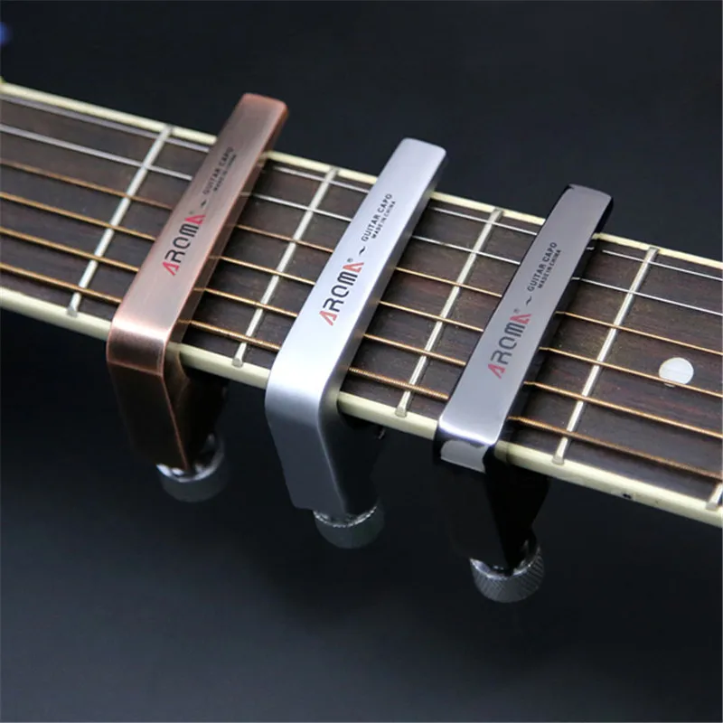 Aroma AC-11 aleación de zinc Guitarras ra Guitarras capo para acústica bajo eléctrico Guitarras Instrumentos musicales piezas Accesorios