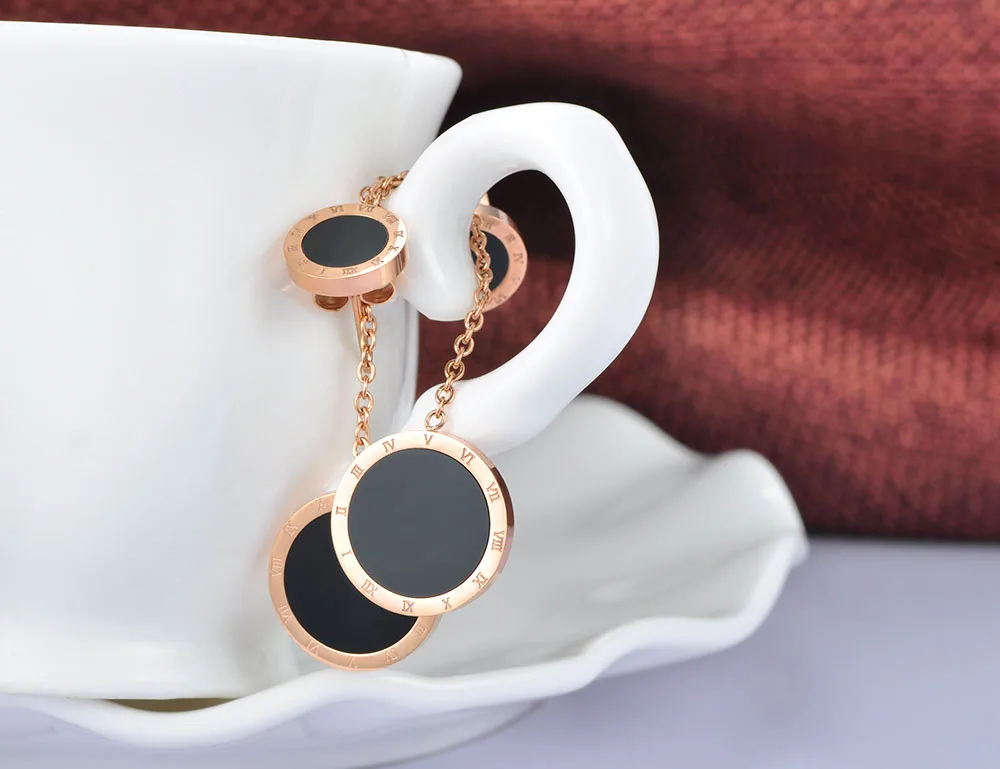 2 Paia Orecchini A Cerchio Cuore Acciaio Inox | Set Ipoallergenici Bijoux Donna | Fashion Geometrici