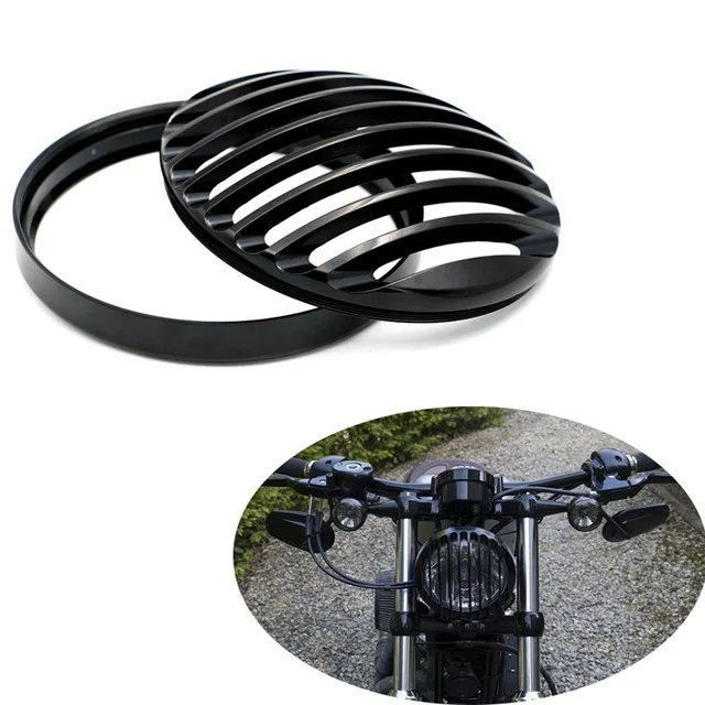 Motorcycle accessories 5.75" 5 3/4" Led Headlights Grill Cover Kit for