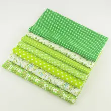 Booksew различных видов конструкций Зеленый Напечатанный хлопок ткань предварительно вырезанный Скрапбукинг лоскутное Швейные игрушки куклы ручной работы