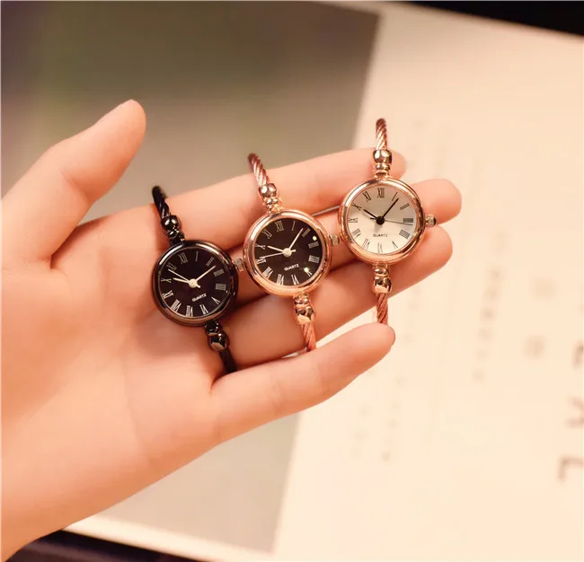 Женские часы-браслет в винтажном стиле, Женские Простые браслеты, часы Ins Girl, Римский Открытый браслет, часы для женщин, bayan kol saati