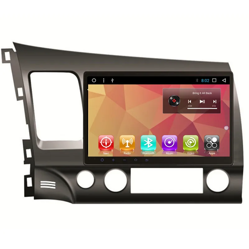 Flash Deal 10.1" Android Autoradio Car Radio Audio Sat Nav Head Unit for Honda Civic Left Right Hand Drive LHD RHD 2007 2008 2009 2010 2011 1
