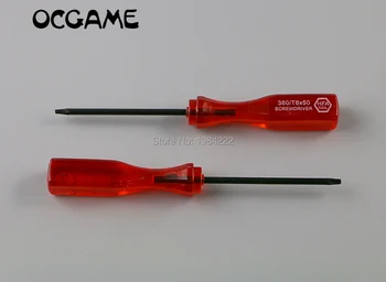 

60pcs/lot clear red Torx T6 Screw Driver T6 Screwdriver for Xbox360 xbox 360 Wireless Controller OCGAME