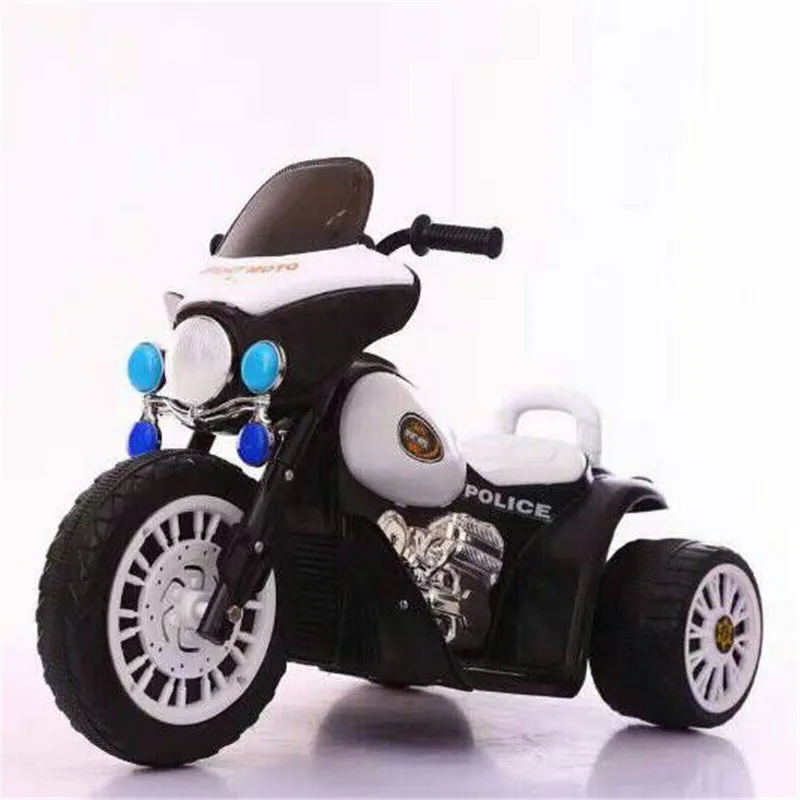 Детский Электрический мотоцикл трехколесный велосипед детский внедорожный мотоцикл ездить на машинках Игрушки для мальчиков и девочек в возрасте От 3 до 6 лет на открытом воздухе - Цвет: Белый