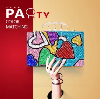 

New Color Matching Fashion Flap handbags Woman's Evening bags Day Clutches Girl's Party/Wedding Chain Should Bags