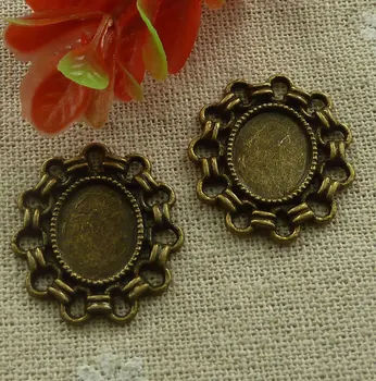 

90 pieces bronze plated frame connectors 26x23mm #2049