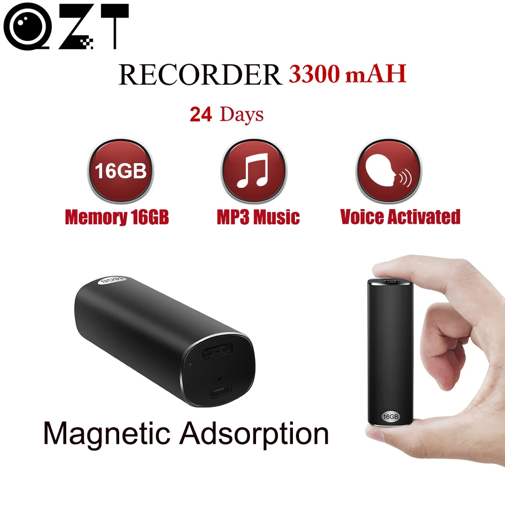 QZT Mini Audio Voice Recorder Professional Digital