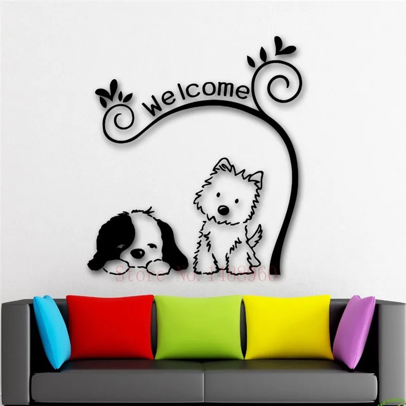 Buy E241 Cute Animal DIY Dog cat Mural Pet