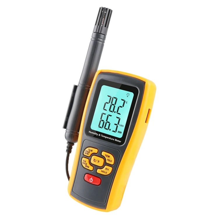 Портативный промышленный Цифровой термометр гигрометр k-тип термопары Лабораторный Измеритель температуры воздуха Измеритель влажности C/F USB Регистратор данных